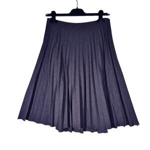 EXPRESS Black Pleated Midi Skirt Womens size 7/8